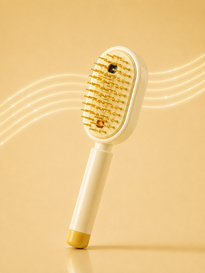 Electric Spray Airbag Massage Comb Essential Oil Atomization Care Self-Cleaning Anti-Static Hair Wrap Smooth Hair Comb